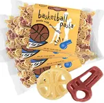 Pastabilities Basketball Shaped Pasta, Fun Basketball and Whistle Shaped Noodles for Kids and Youth Players, Non-GMO Natural Wheat Pasta 14 oz (4 Pack)