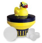 SplashCraft Scuba Diving Ducky Pool & Hot Tub Chlorine Bromine Tablet Floating Dispenser - Fits 1" & 3" Tabs for Spas, Pools, & Hot Tubs (Ducky)