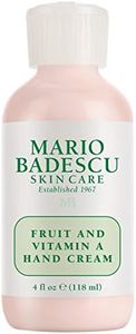 Mario Badescu Fruit and Vitamin A Hand Cream - Lightweight Hand Lotion for Dry Skin- Moisturizer Infused with Alpha Hydroxy Acids for Softer, Smoother Skin, 4 Fl Oz