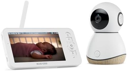 Maxi-Cosi See Pro 360 Baby Monitor with CryAssist™ AI Cry Translation, 2K HD Camera with PTZ, Secure Non Wi-Fi 5 inch Parent Unit, 10 Hour Battery, Soothing Lullabies, 2-Way Audio