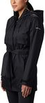 Columbia Women's Pardon My Trench II Rain Jacket, Black, Small