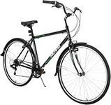 Hiland 700C Hybrid Bike for Men Whith Shimano 7speeds Retro-Styled Cruiser Bicycle 50cm