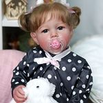 BABESIDE Reborn Dolls 17Inch Realistic Newborn Baby Dolls Blue Eyes Girl Real Life Baby Dolls with Toy Accessories Set for Kids Age 3+ & Collection, Agatha