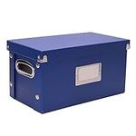 Snap-N-Store Vinyl Record Storage Box - 7"/45 RPM - 1 Pack Crate Holds up to 75 Vinyl Albums - Classic Blue