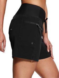 ISEEGZ Swim Board Shorts Women 5" Black