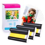 Replace Canon Selphy CP1300 Paper and Ink KP-108IN Glossy Photo Paper for Canon Selphy CP1500 CP1200 CP1000 CP910 CP800 CP790 Photo Printer, 108 Sheets 4 x 6 Photo Paper + 3 Color Ink Cartridge