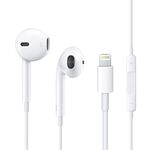 iPhone Earphone In-Ear Headphones with Lightning Connector,【Apple MFi Certified】 Noise Isolating Earbuds with Mic+Volume Control Compatible for iPhone 14/13/12/11/SE/XS/XR/8/7 Support All iOS Systems