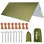 Unigear Tarp Rain Fly Tarp Waterproof Tent Cover Hiking Shelter Foldable Lightweight Waterproof for Camping and Protection Against Rain, Snow and Sun