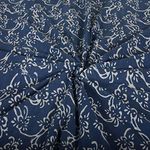 Trade Star Handmade Block Print Fabric 100% Cotton Indigo Fabric by The Yard Ethnic Traditional and Natural Dyes Floral Print Fabric, Indian Running Fabric for Dressmaking (Pattern 10)