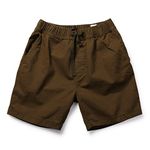 OCHENTA Men's Lightweight Cargo Shorts with Pockets Cotton Shorts for Men Casual (No Belt), Coffee, 30