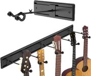 Guitar Wall Mount Hangers, Guitar Display Rack with 5 Rotatable Steel Hook for Guitars, Bass, Mandolin, Banjo, Ukulele