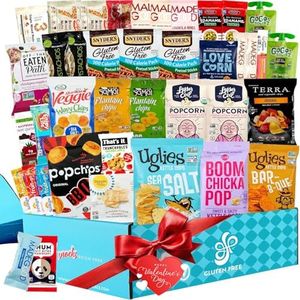 Gluten Free Snacks Gift Basket [40 Count] | Gluten Free Snack Box for Adults | Dairy Free - Healthy Vegan Snacks