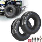 18x6.50-8 18x7.50-8 20x8.00-8 20x10.00-8 Inner Tubes for ATV Quad 4 Wheeler Go Kart Baja Warrior Mini Bike Lawn Tractor Snow Blower Golf Cart Garden Trailer Heavy Duty Lawn Mower - 2Pack