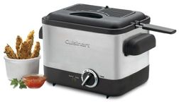 Cuisinart CDF-100C Compact Deep Fryer, SILVER/BLACK