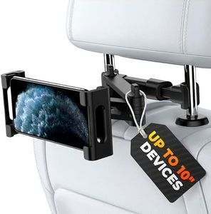 LEGLO Car Headrest Mount, Angle Adjustable Headrest Tablet Mount, Universal Tablet Holder for Car Backseat, for 5" to 12.9" iPad/Tablet/Smartphone/Nintendo Switch