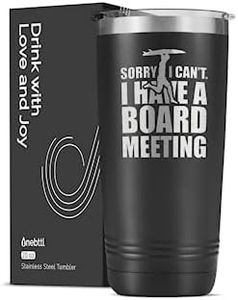 Onebttl Surfing Gifts for Men, 20oz Stainless Steel Tumbler Cup with Lid, Double Wall Vacuum Insulated Travel Coffee Mug