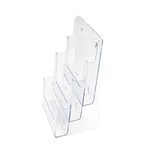 Deflecto Countertop 3 Tier 6 Pocket 1/3 A4 (DL Size) Portrait Multi Tier Literature Holder - Magazine File Holder - Leaflet Holder Wall mounting