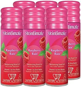 Skintimate Raspberry Rain Shave Gel for Women, 6 Pack | Skintimate Shaving Cream for Women, Womens Shaving Cream, Shave Cream, Shaving Foam, Womens Shave Gel, Pack of 6, 7oz each