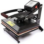 Display4top Digital Heat Press T Shirt Heat Press Transfer Sublimation Machine, use for Industrial, Professional and Home (25cm x 30cm)