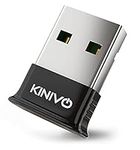 Kinivo USB Bluetooth Adapter for PC BTD400 (Bluetooth 4.0 Dongle Receiver, Low Energy) - Compatible with Windows 11/10/8.1/8, Raspberry Pi, Linux, MacOS, Laptop & Headphones