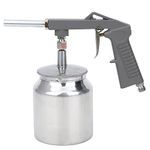 Agatige Spray Gun, PS‑6 Air Paint Sprayer Air Undercoating Spray Gun with 750ml Suction Feed Cup, Aluminum Alloy Paint Spray Gun 30‑120psi Fluid Film Spray Gun for Car Rust Protection, Shavings