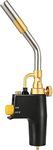 Propane Torch Head with Igniter, High Intensity Trigger Start Torch for Propane/Mapp/Map Gas, Welding Torch with Adjustable Flame, for Culinary, Melting Ice and Soldering