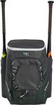 Rawlings Impulse Baseball & Fastpitch Softball Equipment Batpack Backpack Bag, Dark Green