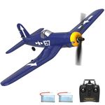 volantexrc RC Plane, 4CH Remote Control Plane F4U RTF with Xpilot Stabilization System & One-Key Aerobatic, RC Glider Toy for Beginners, Adults