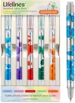 Lifelines Scented Lava Gel Pen Set, 5-Pack (Multi-Color) - 0.7mm Colored Gel Pens Infused with Scented Essential Oil Blends & Mesmerizing Lava - School Supplies for College Kids & Adults