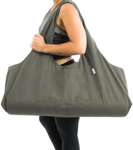 Yogiii Large Yoga Mat Bag by The YogiiiTotePRO Large Yoga Mat Tote Sling Carrier w/Side Pocket Fits All Size Mats