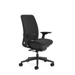 Steelcase Amia Ergonomic Office Chair with LiveLumbar Back Support And 4D Armrest Black