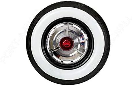 16 inch Rims 3 inch Wide White Wall Portawalls Topper Rubber Tire Ring Set of 4 Pcs.