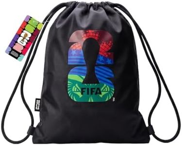 Covbozk World FIFA Cup 2026 Drawstring Backpack Bag, Officially Licensed Sports Sackpack, Lightweight Foldable Gym Bag for Men Women, Travel Workout Daily Use (Colorful)