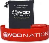 WOD Nation Muscle Floss Bands Recovery Band for Tack and Flossing Sore Muscles and Increasing Mobility : Stretch Band Includes Carrying Case (1 Red Medium)