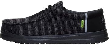HEYDUDE Wally Work CT Stretch Sox Slip On Shoe, Black/Multi Size 11 | Composite Toe | Stretch Upper | Lightweight Work Shoe