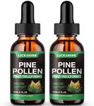 2 Pack Pine Pollen Tincture - Organic Pine Pollen Powder Liquid Drops Extract for Immune Support, Sugar Free Natural Herbal Supplement - Vegan Pine Pollen Drops 4 Fl.Oz.