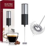 Biesryi Electric Milk Frother Handheld, Milk Frother Foam Maker Battery Operated Whisk Drink Mixer, Stainless Steel Mini Foamer for Coffee Lattes,Cappuccino, Matcha, Hot Chocolate