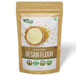 Organic Zing Organic Besan Flour also known as Chickpea Flour, Bengal Gram Flour or Garbanzo Bean Flour - USDA Organic Certified |Vegan| Preservative Free | Product of India - (453gm) Resealable Pack