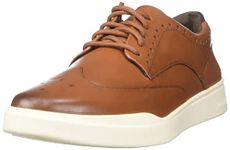 Cole Haan Men's Grand Crosscourt Wingtip Sneaker, British Tan/Ivory, 12