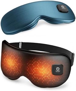 Heated Eye Mask - Cordless Eye Mask for Dry Eyes, Eye Relief, Improved Sleep, Washable Eye Heating pad for Travel and with Replaceable Shell
