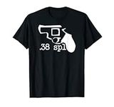 38 Special Snub Nose Revolver Silhouette T-Shirt