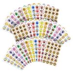 VKPI Scratch and Sniff Stickers, 864 Pieces Fruits and Foods Smelly Stickers, 12 Different Scents, 36 Sheets, Reward Motivate Stickers for Kids, Teachers, Parents, Crafts, Party Favor, Christmas Gift