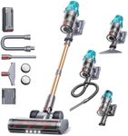 Cordless Vacuum Cleaner 650W/55Kpa, Stick Vacuum Cleaners 70 Mins Max Runtime with Charging Dock, Self-Standing Handheld Vacuum with Touch Display, 6-in-1 Vacuum Cleaner for Carpet/Hard Floor/Pet Hair