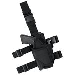 IronSeals Tactical Drop Leg Holster, Adjustable Gun Holster Thigh Pistol Holster (Black)