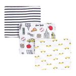 Hudson Baby Cotton Muslin Swaddle Blankets, NYC, One Size