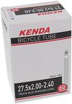 Kenda 12275011 Removable Valve Core Presta Tube, 60mm X 27.5" X 2.00-2.40