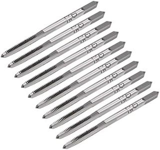 uxcell 5 Pairs Metric Hand Threading Tap Set M2.5 Thread 0.45mm Pitch Taper & Plug Milling Taps Straight Flutes High Speed Steel