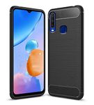 Zapcase Back Cover Case for Vivo Y12 / Vivo Y17 / Vivo Y15 2019 / Vivo U10 | Compatible for Vivo Y12 / Vivo Y17 / Vivo Y15 2019 / Vivo U10 Back Cover Case | Soft and Flexible (TPU | Matte Black)