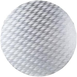 PME CCR821 Tarjeta Redonda para Tartas de 30 cm, Cartón, Plateado, 12 Inches