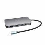 i-tec USB-C 4K Metal Nano Docking Station 1x HDMI 1x VGA 1x GLAN 1x USB-C 3x USB 3.1 1x SD/MicroSD 1x Audio Power Delivery 100W for Windows MacOS Android ChromeOS